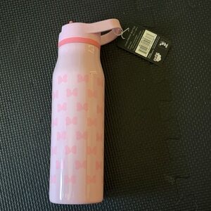 Pink Bow Pattern Water Bottle